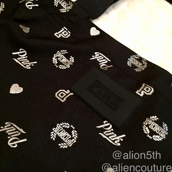 VS Pink HUGE Zip Top Tote Bag - Picture 4 of 8